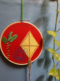 Kyte festival - embroidered wall hanging - Kulture Street