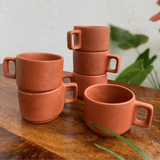 Earthenware Coffee Cups (set of 6) - Kulture Street