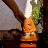 Cat Pet Planter (4 inch) ~ Terracotta Planter - Kulture Street