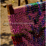 Wooden Easy Chair with Charpai Weave (Multi-Color) - Kulture Street